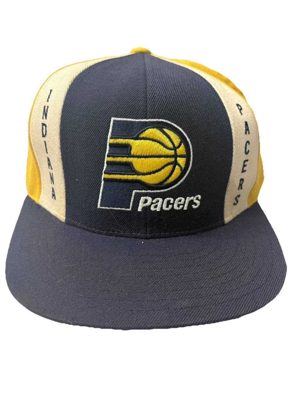 Vintage Reebok NBA Indiana Pacers Navy Fitted Hat, Cap, New, Size 7 1/4 Wool